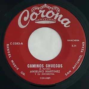 Anselmo Martinez Y Su Orquesta - Caminos Chuecos / Nadie Nos Separara - 45lp M - - Bild 1 von 6