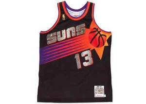 Camiseta deportiva Mitchell & Ness negra Steve Nash 1996-1997 Phoenix Suns Python - Imagen 1 de 2