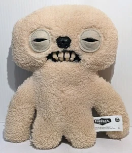 Fuggler Fluffy Light Grey Brown Farting Soft Plush Toy W Teeth monster. working - Picture 1 of 6