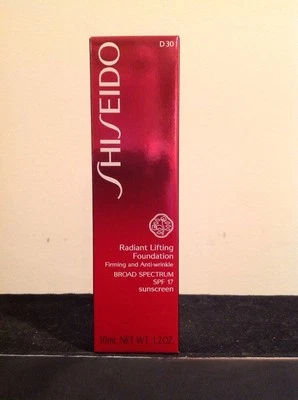 SHISEIDO RADIANT LIFTING FOUNDATION D30 Very Rich Brown 1.2 Oz NEW ITEM IN BOX ! - Image 1 of 4