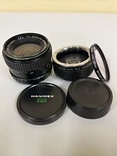 Hanimex Automatic MC 28mm, f2.8 for Minolta; w/filter/caps GREAT CONDITIONS