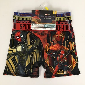 Size 8 Boys Marvel Avengers SPIDER-MAN 4-Pack Athletic Boxer Briefs - Picture 1 of 7