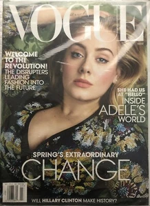 2016 MARCH VOGUE MAGAZINE - ADELE - - Picture 1 of 1