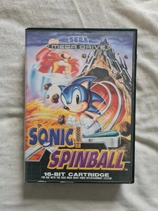 SONIC THE HEDGEHOG SPINBALL Sega Mega Drive UK EURO PAL Complete Game Megadrive - Picture 1 of 7