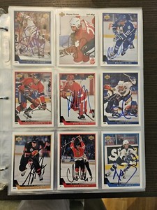 Hockey Autograph Signed Cards - 90/91, 91/92, 92/93, 93/94, 94/95 - UD, OPC
