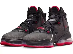 Nike LeBron 19 XIX Bred Basketball Black Aqua University Red Size 6Y Youth Shoes - Picture 1 of 20