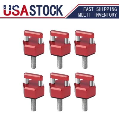 6X Aluminum Hard Top Quick Removal Fastener Thumb Screw for jeep Wrangler JK JL - Изображение 1 из 4