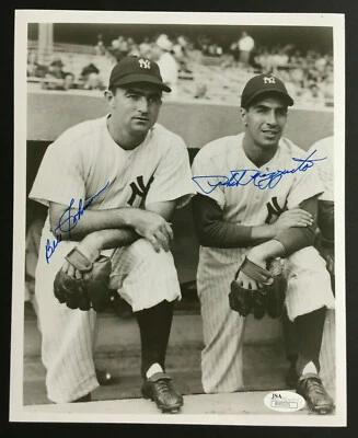 Phil Rizzuto Bill Johnson signed 8x10 Yankees photo Mint 2 Autograph JSA COA - Image 1 of 4