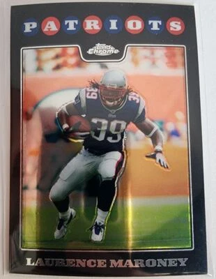 2008 Topps Chrome Laurence Maroney New England Patriots #TC51 - Image 1 of 2