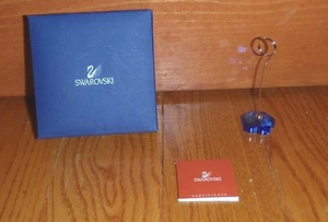 SWAROVSKI CRYSTAL MEMORIES Saphire Note Holder Flower ~ NEW w/ Certifcate - Picture 1 of 2