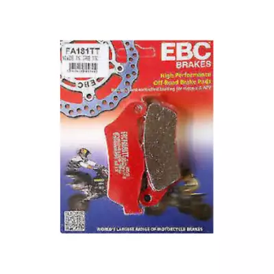 Se adapta a las pastillas de freno de disco delanteras HUSQVARNA FC 350 2014-2020 2021 EBC TT FA181TT Foto 1 de 3