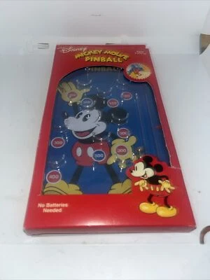 Intage Schylling Dysney Mickey Mouse Pinball Game Machine Hand Held W/Red Box - Image 1 of 4