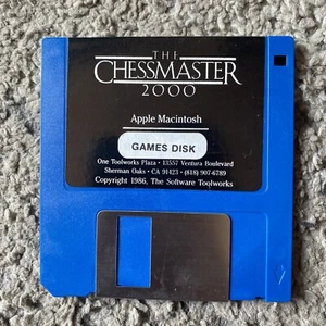 The Chessmaster 2000 - Apple Macintosh - Vintage Floppy Disk Software Toolworks - Bild 1 von 3