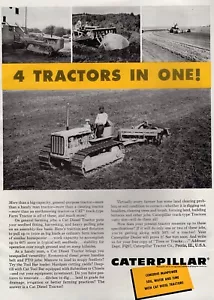 Pubblicità stampa originale trattore Caterpillar D6 1957 - Foto 1 di 1