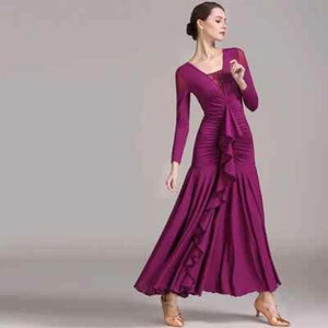 Ballroom Dance Skirt High-end New Modern Dance Dress Dance Costumes Costumes - Foto 1 di 27