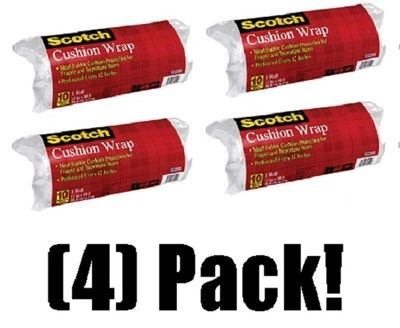 4 rolls 3M / Scotch 7920 12" x 10' Perforated Cushioned Wrap Packaging  - Image 1 of 2
