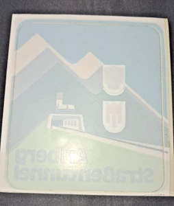 Plakette Arlberg Straßentunnel Österreich Fernstraßen Tunnel für Oldtimer ADAC - Bild 1 von 2