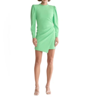 NUEVO CON ETIQUETAS A.L.C. Vestido Cady Jane Manga Larga Verde Ramo Primavera Talla 14 Foto 1 de 4