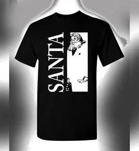 Camiseta Bad Santa Christmas Scarface Crossover Original Gangsta Divertida Novedad - Imagen 1 de 2