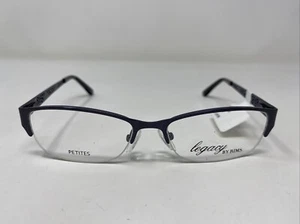 Rims Legacy R3 1086 2519 49-15-135 Metallic Blue Half Rim Eyeglasses Frame PV51 - Picture 1 of 8
