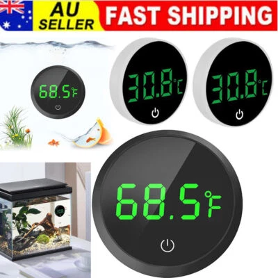 Aquarium Digital Thermometer LED Fish Tank Temperature Gauge Wireless - image 1 of 4