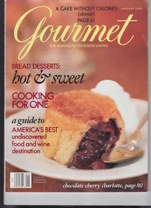 Gourmet Magazine Jan. 2002 - Bread Desserts / Cooking for One +++ - Picture 1 of 3