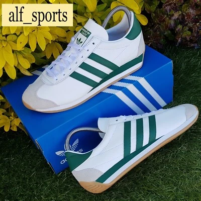 ❤ Brandneu mit Etikett & authentische adidas originals® Country OG weiß grün Turnschuhe UK Größe 7 - Bild 1 von 4