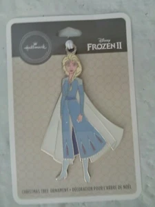 Hallmark / Disney - Frozen 2 - Elsa - Flat / Metal Tree Ornament - Picture 1 of 1