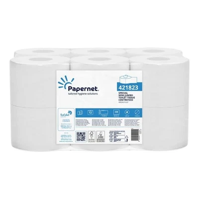 Carta Igienica Jumbo Mini Centrefeed 112 mt 12rt PAPERNET - Estrazione Centrale - Immagine 1 di 4
