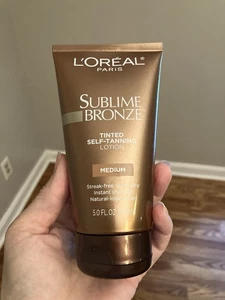 L'Oreal Sublime Bronze Tinted Self-Tanning Lotion Medium 5.0 OZ Quick Dry - Picture 1 of 4
