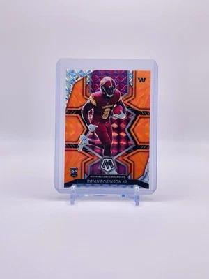 Brian Robinson Jr #322 RC - Orange Reactive Mosaic - 2022 Panini Mosaic Football - Image 1 of 3