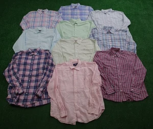 Lot Of 10 Vineyard Vines Classic Slim Fit Tucker Shirt Men's Large L/S Whale - Picture 1 of 3
