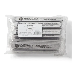 Zebra Cushion Nail File Medium/Coarse 180/100 Grit 48ct - Picture 1 of 1