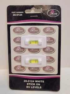 STICK ON LEVELS for all RV's - Campers - Motorhomes - 2 pack, WHITE09 - Foto 1 di 2