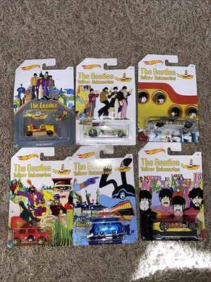 2015/2016 The Beatles Yellow Submarine Hot Wheels Juego de 6 Nuevo en Caja Foto 1 de 4