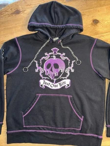 Disney Villains Evil Queen schwarz lila Totenkopf Apfelketten Hoodie Schneewittchen XL - Bild 1 von 15