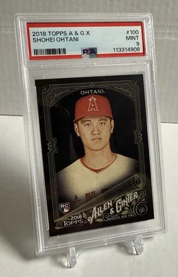 2018 Topps Allen Ginter X Shohei Ohtani RC #100 Dodgers PSA 9 - Image 1 of 3