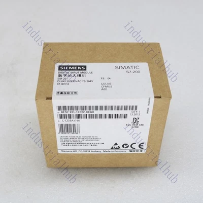 SIEMENS New In Box 6ES7221-1EF22-0XA0 6ES7 221-1EF22-0XA0 One year warranty - Image 1 of 4