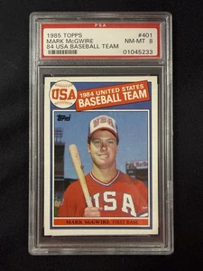 1985 Topps Mark McGwire 84 USA squadra di baseball #401 quasi nuovo-MT 8 - Foto 1 di 2