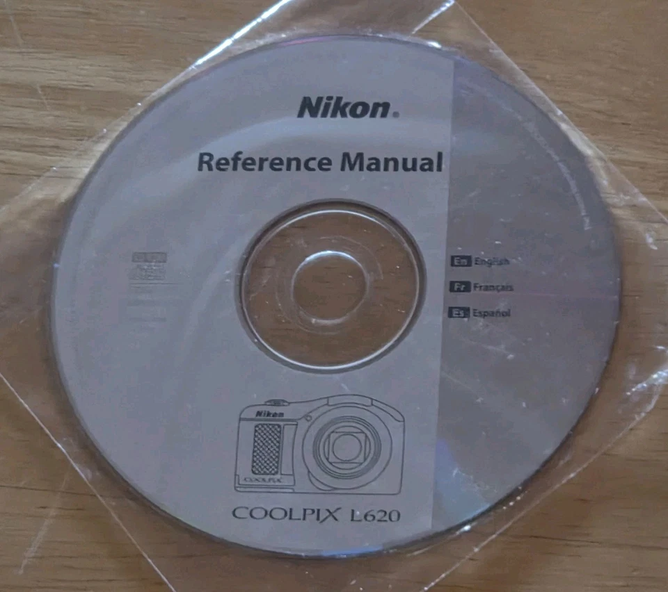 VTG Nikon CoolPix L620 Digital Camera Quick Reference Instruction Manual CD-ROM - Image 1 of 1