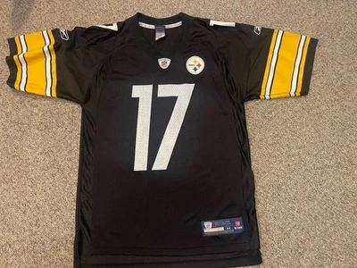 NFL 锐步官方匹兹堡钢人队迈克华莱士 #17 球衣 尺寸 M — 第 1/4 张图片