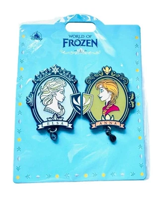 Pins Disney 2024 HKDL Frozen Elsa & Anna World of Frozen Hong Kong Disneyland - Imagem 1 de 4