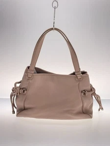 Salvatore Ferragamo Hand Bag Tote Bag Leather Beige Women Authentic - Picture 1 of 8