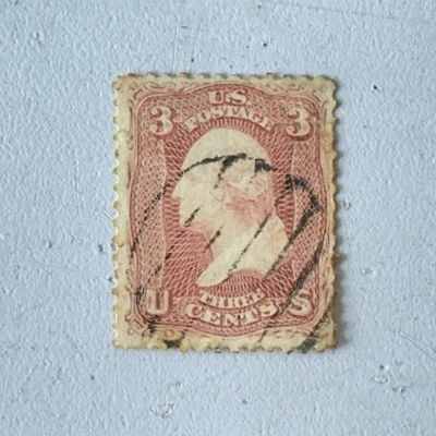 George Washington Pink 3 Cent Stamp - Image 1 of 2