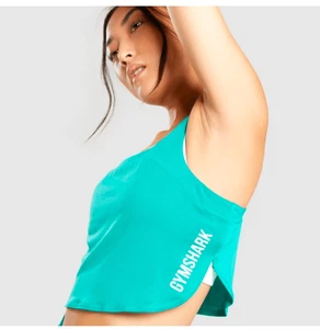 Gymshark Pulse Crop Tank verde piccolo - Foto 1 di 6