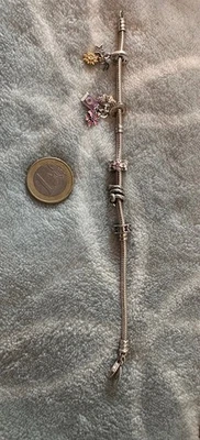 Pandora Armband 18 cm mit 5 Charms - Bild 1 von 3