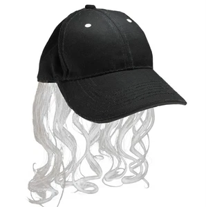 Billy Ray Vokuhila Hut grau platin Perücke Hut Hillbilly Halloween Kostüm - Bild 1 von 1