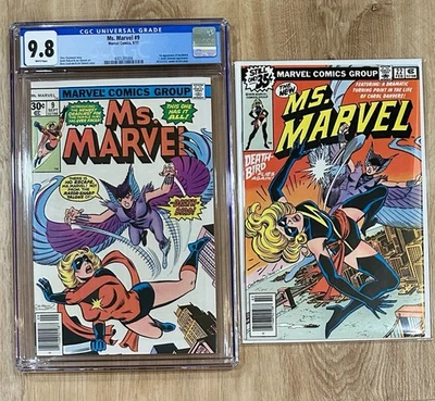 Ms Marvel #9 CGC 9.8 1st Appearance Of Deathbird (1977) White pages, plus #22  - Image 1 of 4
