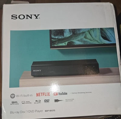 Reproductor de DVD Sony BDP-BX370 Streaming Blu-ray con Wi-Fi Dolby Digital TrueHD/DTS  Foto 1 de 3