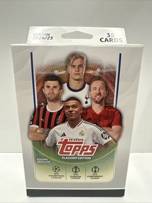 2024-25 Topps UEFA Flagship Hanger Box Factory Sealed  - Image 1 of 4